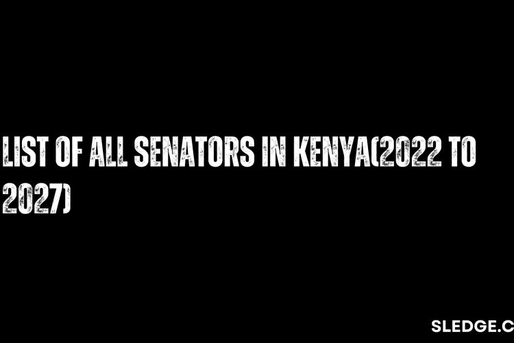 List of Senators in Kenya and their Counties 2024 A Resource For All