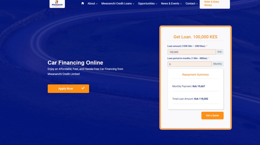 Mwananchi Credit Car Financing In Kenya - Everything You Need To Know