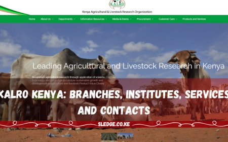 KALRO Kenya:All Branches, Institutes, Services And Contacts For 2024