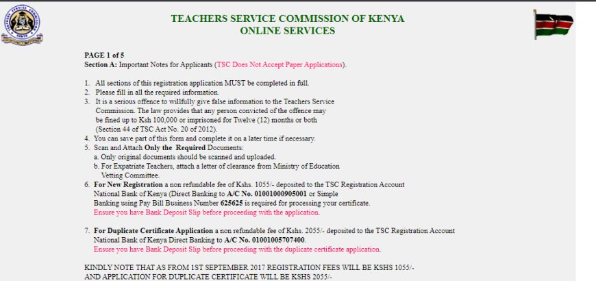 How to Apply for TSC Number and Certificate Online and the Requirements
