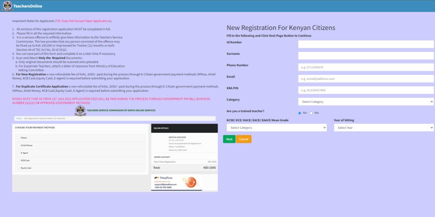 TSC Number Application: Portal, Requirements, Check Status, and Applicable Fees