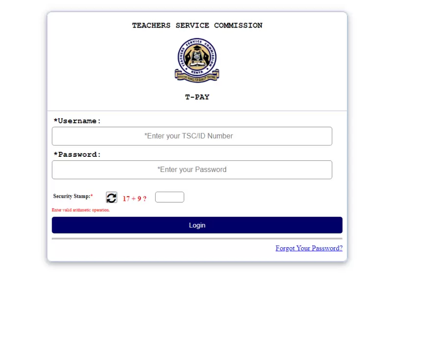 Accessing Your TSC Payslip Online